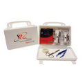First Aid Kit -Wall Mountable Plastic Case - 63 Piece Set